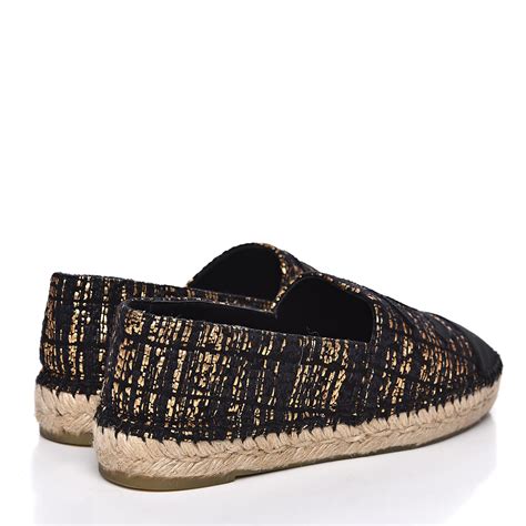 chanel espadrilles metallic|chanel espadrilles men.